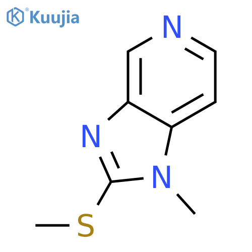 1H-Imidazo[4,5-c]pyridine, 1-methyl-2-(methylthio)- structure