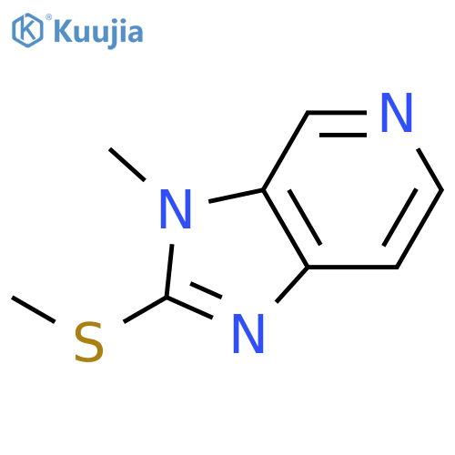 3H-Imidazo[4,5-c]pyridine, 3-methyl-2-(methylthio)- structure