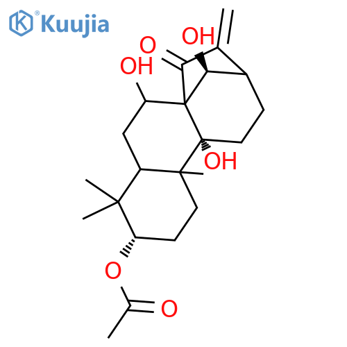 Kaur-16-en-15-one,3-(acetyloxy)-7,9,14-trihydroxy-, (3b,7a,14R)- (9CI) structure