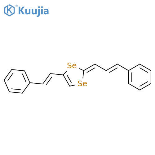 1,3-Diselenole, 4-(2-phenylethenyl)-2-(3-phenyl-2-propenylidene)- structure