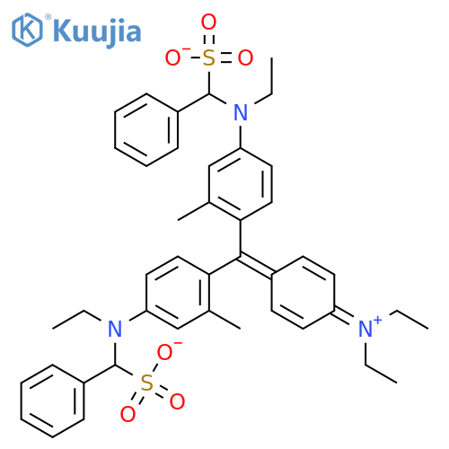 Benzenemethanaminium,N-[4-[[4-(diethylamino)phenyl][4-[ethyl[(sulfophenyl)methyl]amino]-2-methylphenyl]methylene]-3-methyl-2,5-cyclohexadien-1-ylidene]-N-ethyl-ar-sulfo-,inner salt (9CI) structure