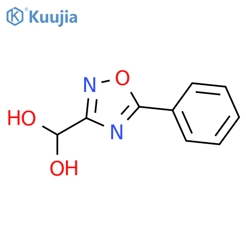 (5-phenyl-1,2,4-oxadiazol-3-yl)methanediol structure