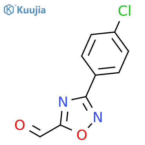 3-(4-Chlorophenyl)-1,2,4-oxadiazole-5-carbaldehyde structure