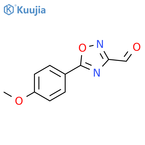 1,2,4-Oxadiazole-3-carboxaldehyde, 5-(4-methoxyphenyl)- structure