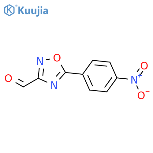 1,2,4-Oxadiazole-3-carboxaldehyde, 5-(4-nitrophenyl)- structure