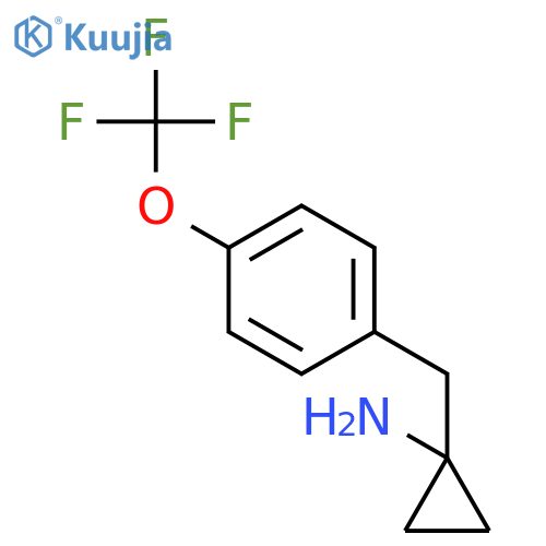 1-{4-(trifluoromethoxy)phenylmethyl}cyclopropan-1-amine structure