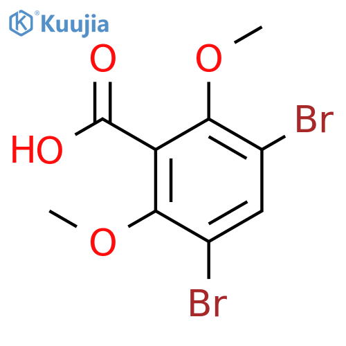 Benzoic acid, 3,5-dibromo-2,6-dimethoxy- structure