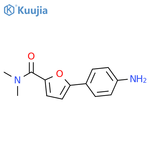 2-FURANCARBOXAMIDE, 5-(4-AMINOPHENYL)-N,N-DIMETHYL- structure