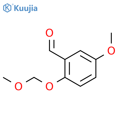 Benzaldehyde, 5-methoxy-2-(methoxymethoxy)- structure