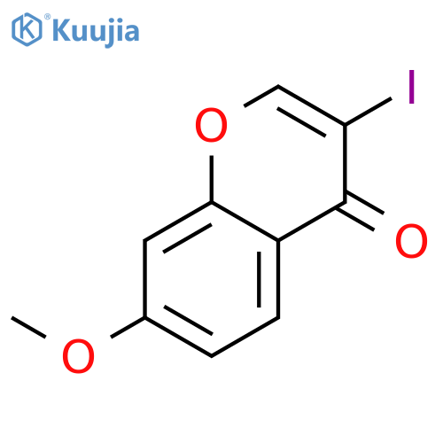 3-iodo-7-methoxy-4H-chromen-4-one structure