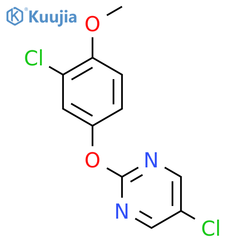 Pyrimidine, 5-chloro-2-(3-chloro-4-methoxyphenoxy)- structure