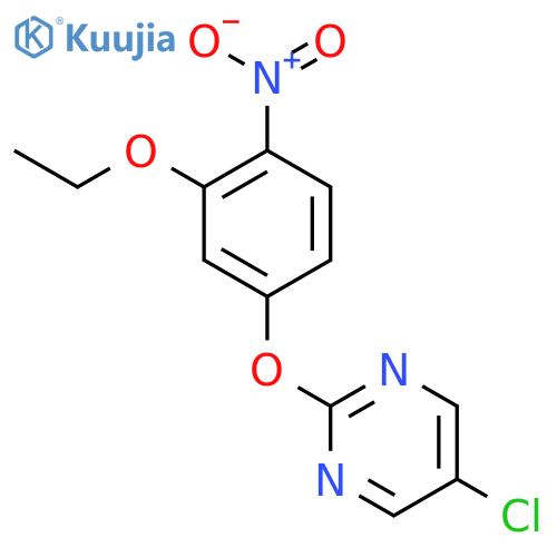 PYRIMIDINE, 5-CHLORO-2-(3-ETHOXY-4-NITROPHENOXY)- structure