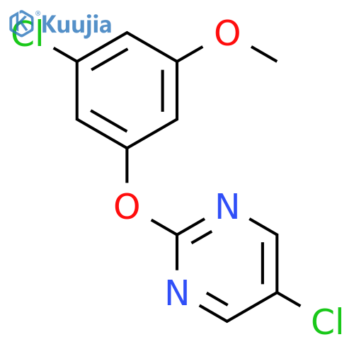 Pyrimidine, 5-chloro-2-(3-chloro-5-methoxyphenoxy)- structure