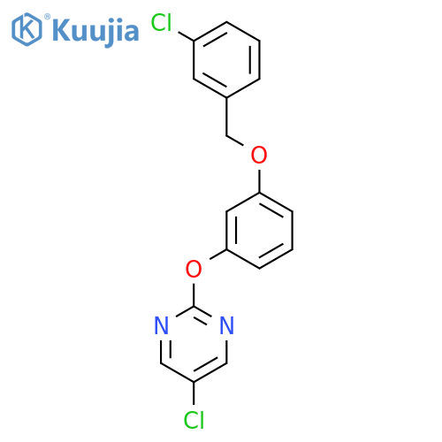 PYRIMIDINE, 5-CHLORO-2-[3-[(3-CHLOROPHENYL)METHOXY]PHENOXY]- structure