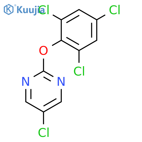 Pyrimidine, 5-chloro-2-(2,4,6-trichlorophenoxy)- structure