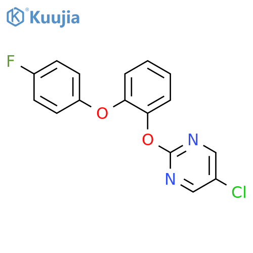 Pyrimidine, 5-chloro-2-[2-(4-fluorophenoxy)phenoxy]- structure