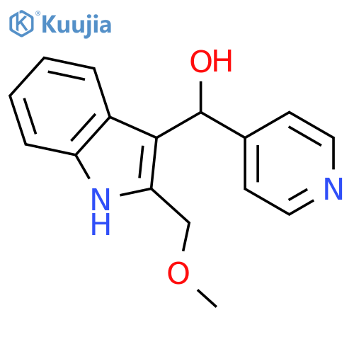 1H-Indole-3-methanol, 2-(methoxymethyl)-α-4-pyridinyl- structure