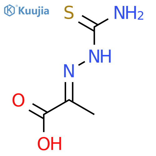Propanoic acid,2-[2-(aminothioxomethyl)hydrazinylidene]-, (2E)- structure