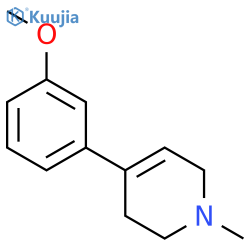 Pyridine,1,2,3,6-tetrahydro-4-(3-methoxyphenyl)-1-methyl- structure