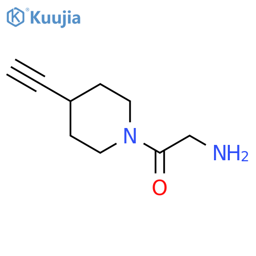 2-amino-1-(4-ethynylpiperidin-1-yl)ethan-1-one structure