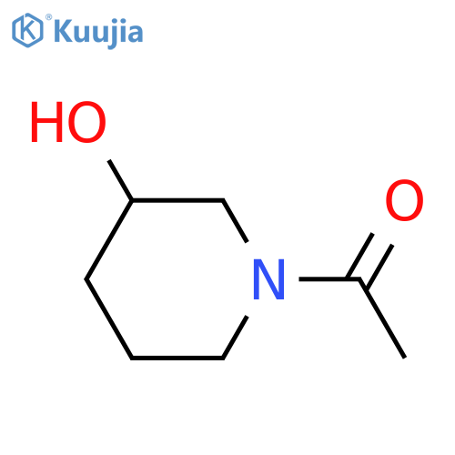 1-[(3R)-3-hydroxy-1-piperidinyl]-Ethanone structure