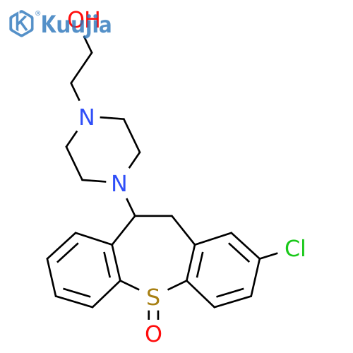 2-[4-(3-Chloro-11-oxo-5,6-dihydrobenzo[b][1]benzothiepin-6-yl)piperazin-1-yl]ethanol structure