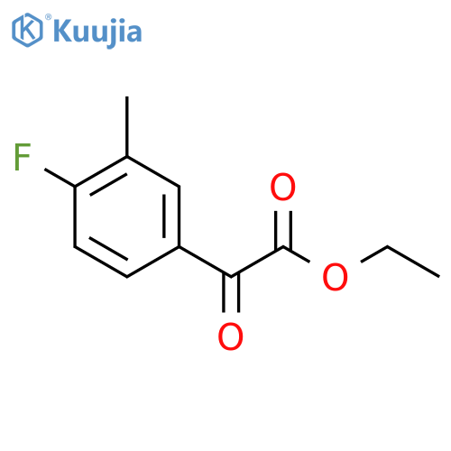 ethyl (4-fluoro-3-methylphenyl)(oxo)acetate structure