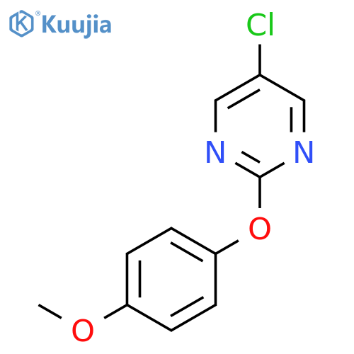 PYRIMIDINE, 5-CHLORO-2-(4-METHOXYPHENOXY)- structure