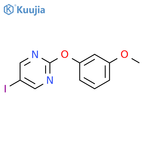 PYRIMIDINE, 5-IODO-2-(3-METHOXYPHENOXY)- structure