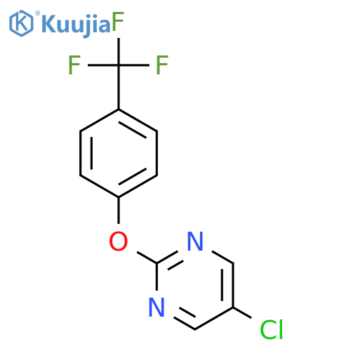 PYRIMIDINE, 5-CHLORO-2-[4-(TRIFLUOROMETHYL)PHENOXY]- structure