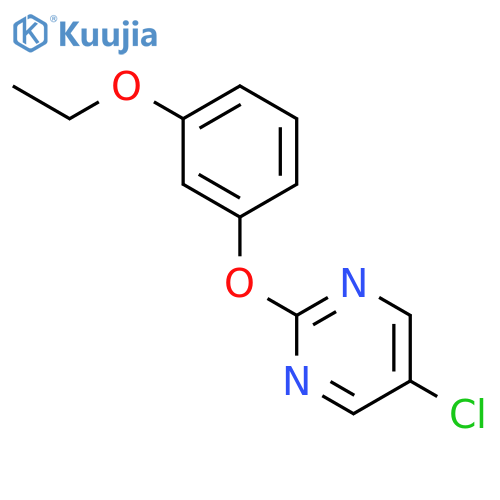 Pyrimidine, 5-chloro-2-(3-ethoxyphenoxy)- structure