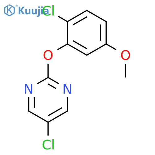 Pyrimidine, 5-chloro-2-(2-chloro-5-methoxyphenoxy)- structure