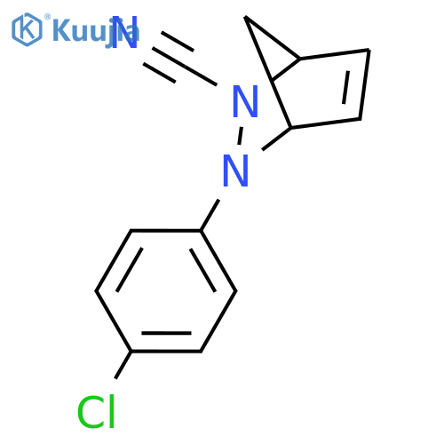 2,3-Diazabicyclo[2.2.1]hept-5-ene-2-carbonitrile, 3-(4-chlorophenyl)- structure