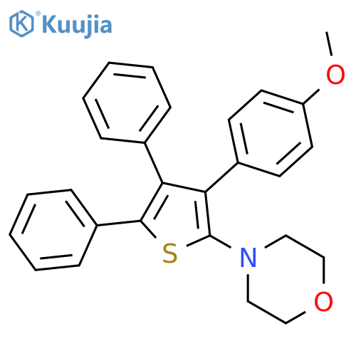 Morpholine, 4-[3-(4-methoxyphenyl)-4,5-diphenyl-2-thienyl]- structure