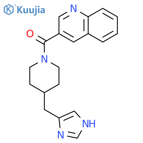 Piperidine, 4-(1H-imidazol-4-ylmethyl)-1-(3-quinolinylcarbonyl)- structure