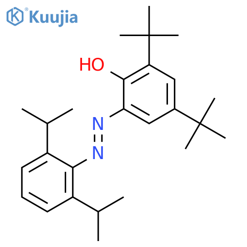 Phenol, 2-[[2,6-bis(1-methylethyl)phenyl]azo]-4,6-bis(1,1-dimethylethyl)- structure