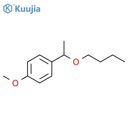 Benzene, 1-(1-butoxyethyl)-4-methoxy- structure