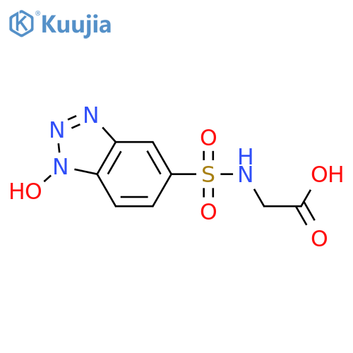 2-(1-Hydroxy-1H-1,2,3-benzotriazole-5-sulfonamido)acetic Acid structure