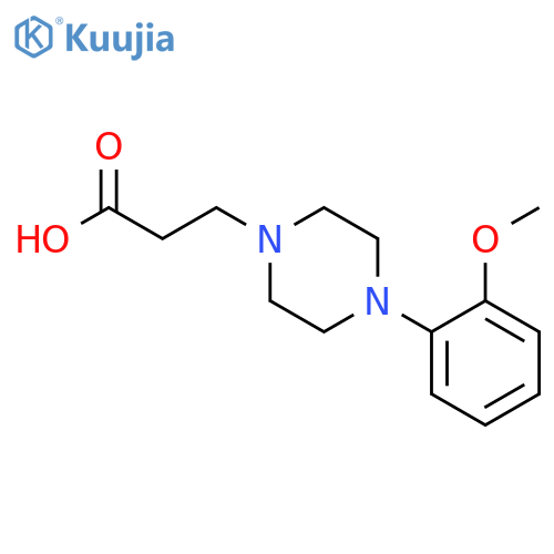 3-(4-(2-methoxyphenyl)piperazin-1-yl)propanoic acid structure