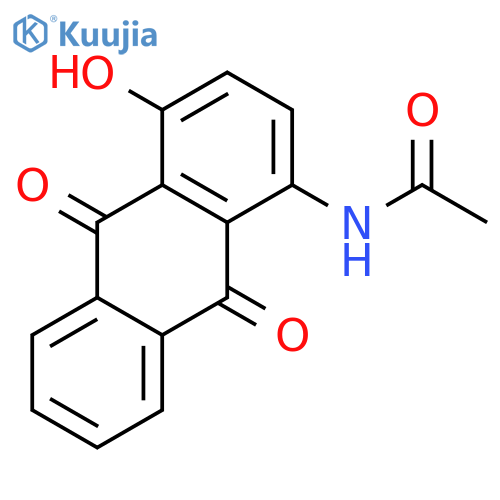 1-Acetamido-4-hydroxyanthraquinone structure