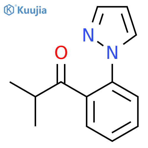 1-Propanone, 2-methyl-1-[2-(1H-pyrazol-1-yl)phenyl]- structure