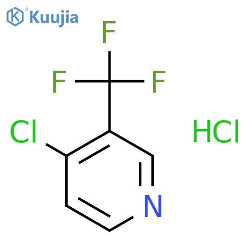 4-chloro-3-(trifluoromethyl)pyridine;hydrochloride structure