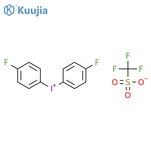 Bis(4-fluorophenyl)iodonium Trifluoromethanesulfonate structure