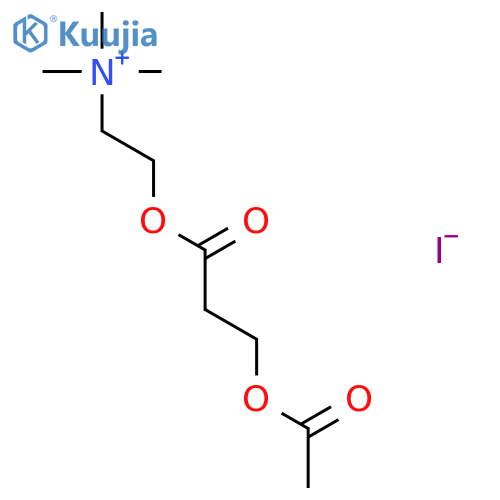 2-{[3-(acetyloxy)propanoyl]oxy}-N,N,N-trimethylethanaminium iodide structure