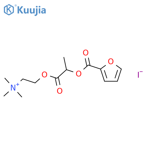 Ethanaminium,2-[2-[(2-furanylcarbonyl)oxy]-1-oxopropoxy]-N,N,N-trimethyl-, iodide (1:1) structure