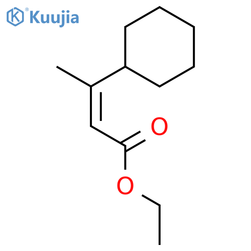 2-Butenoic acid, 3-cyclohexyl-, ethyl ester, (2E)- structure