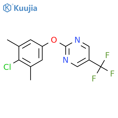 Pyrimidine, 2-(4-chloro-3,5-dimethylphenoxy)-5-(trifluoromethyl)- structure