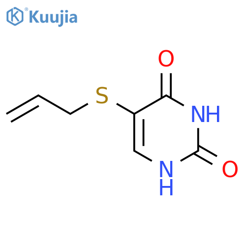 2,4(1H,3H)-Pyrimidinedione,5-(2-propen-1-ylthio)- structure