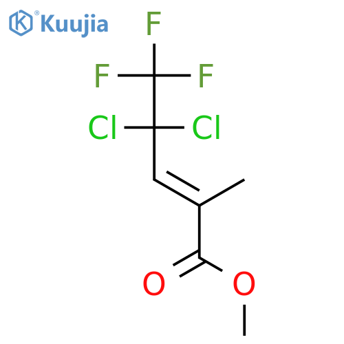 2-PENTENOIC ACID, 4,4-DICHLORO-5,5,5-TRIFLUORO-2-METHYL-, METHYL ESTER structure