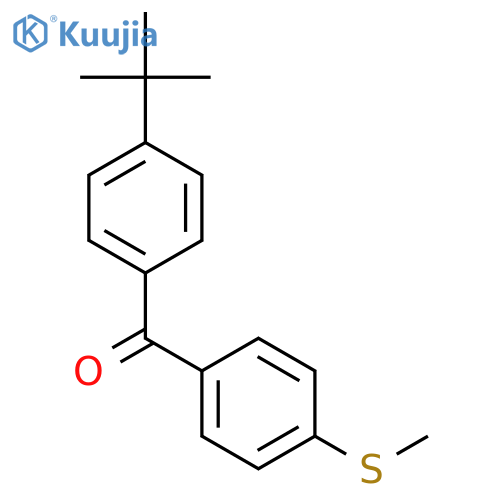 4-tert-Butyl-4'-(thiomethyl)benzophenone structure